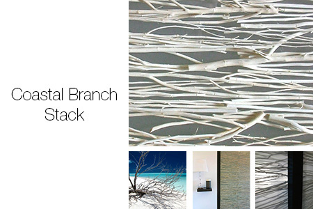 Coastal Branch Stack Sliding Closet Doors